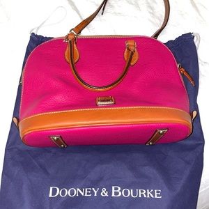 Dooney & Bourke Pebble Grain Zip Zip Satchel